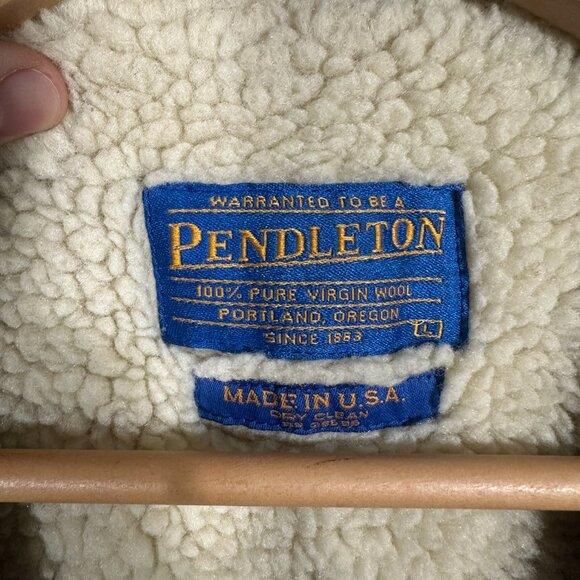 Vintage Pendleton Brown Wool Vest Size Large - Picture 2 of 7